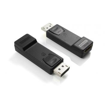 Greenconnection Переходник DisplayPort/HDMI v1.2/v1.4 20M/19F , черный