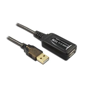 Greenconnection Удлинитель активный USB 2.0 10m Premium USB 2.0   AM / AF 24 / 28 AWG экран, с усилителем
