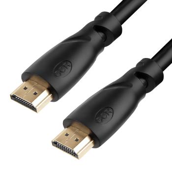 GCR Кабель  0.3m v2.0 HDMI M/M Ethernet 18.0 Гбит/с, 3D, 4K  Russia, 28/28 AWG, OD7.3mm, тройной экран, позолоч. контакты, черный
