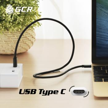 GCR  Кабель USB Type C  0.5m черный, 28/28 AWG, CM / USB 2.0 AM, экран, армированный, морозостойкий