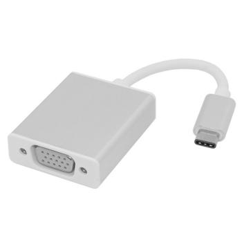 GCR Конвертер-переходник USB TypeC &gt; VGA 15F  серия Greenline