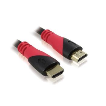 Greenconnection Кабель 2m HDMI-HDMI v2.0 Ethernet High speed 19M / 19M , тройной экран, 28 AWG, красно-черн