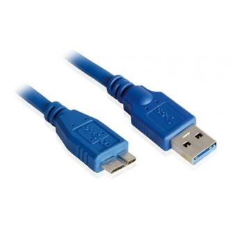 Greenconnection Кабель интерфейсный USB 3.0  0.50m Premium   AM / micro B USB 3.0, 24 / 28 AWG экран, синий