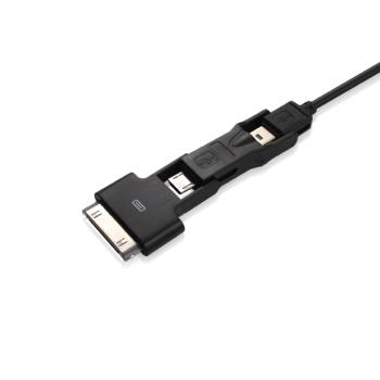 Greenconnection Кабель 3 в 1 Apple Premium   USB 2.0 AМ / 30-pin / micro USB / mini USB 5pin