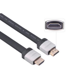 UGREEN Кабель  1.0m HDMI/HDMI v1.4, Ethernet High speed 19M/19M  экран, плоский, цинковые соединители
