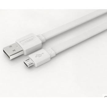 UGREEN Кабель интерфейсный USB 2.0  0.50m Premium  AM / microB 5pin AM, плоский, белый