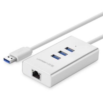 UGREEN USB 3.0 Хаб на 3 порта + Ethernet 