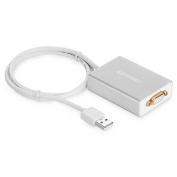 UGREEN Мультимедиа professional конвертер USB 2.0 / VGA Multi-Display  адаптер , алюминиевый корпус